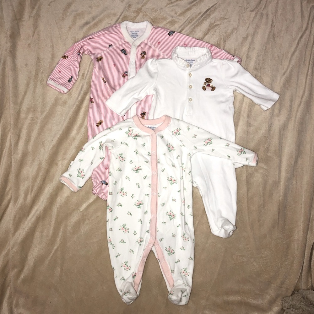 Ralph Lauren Footed One-Piece for baby Girl